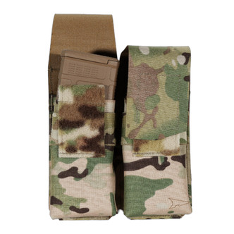 LaserFrame M4 Flap Double  Magazine Pocket - front open - multicam